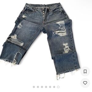 Old Navy Distressed Blue Jeans